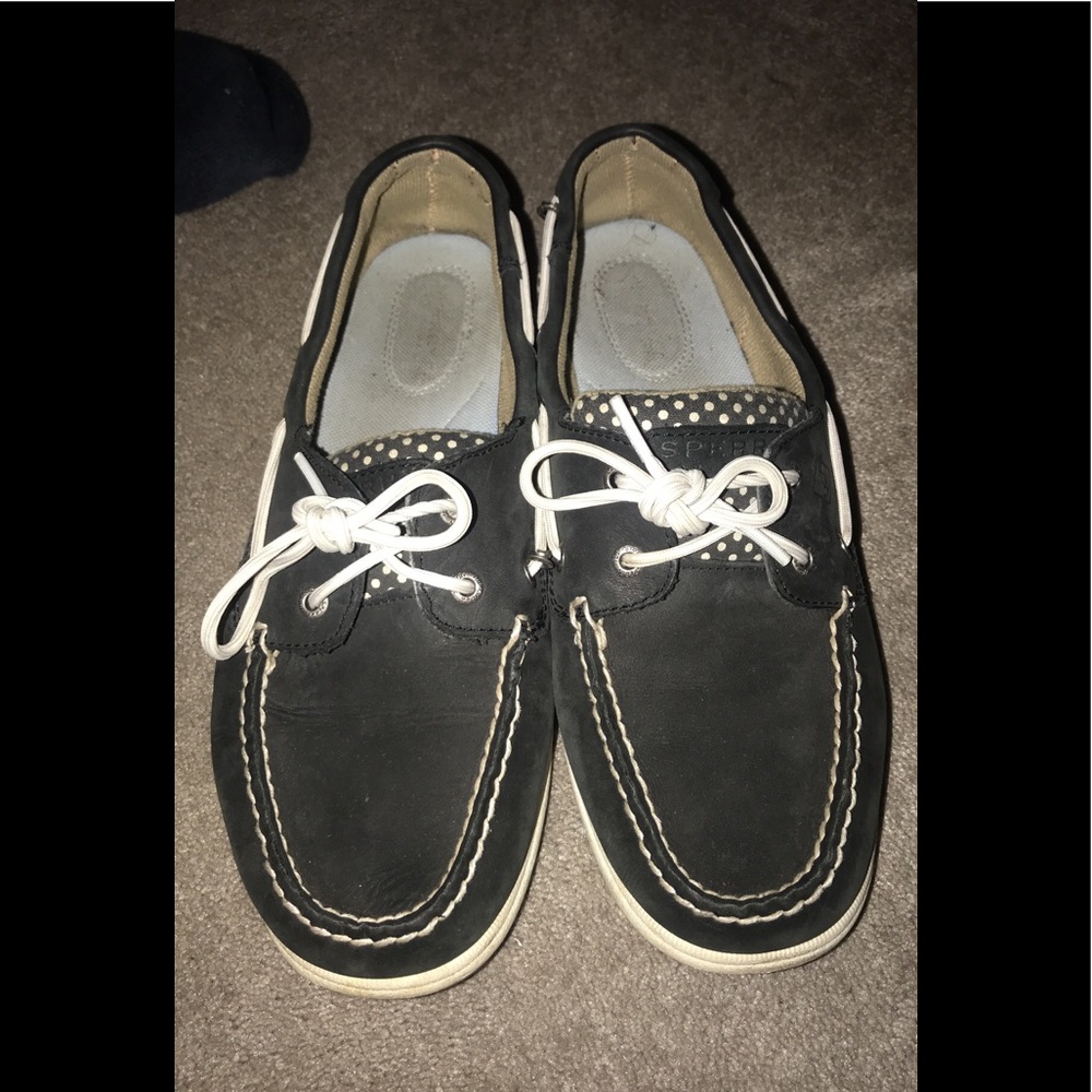 Black sperry top-siders overs welcome